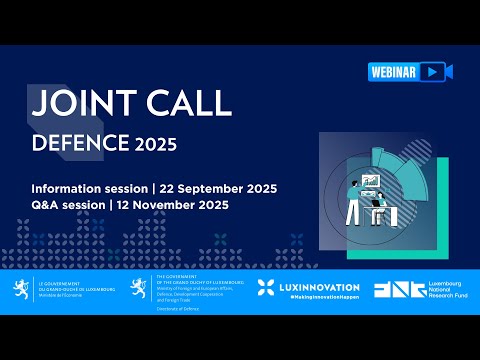 Webinar – Joint Call Defence 2025: Information Session