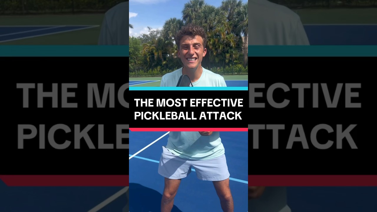 The most effective Pickleball attack! #pickleball #pickleballtips #shorts