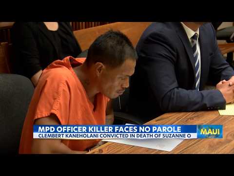 No parole possible for man convicted in Maui officer's death