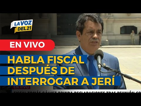 🔴EN VIVO JOSÉ JERÍ DECLARÓ ante el FISCAL DE LA NACIÓN TOMÁS GALVÉZ