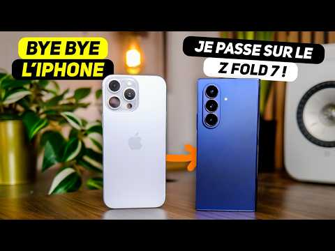 Après 6 ans sur iOS, JE PASSE SUR Android ! avec le Samsung Galaxy Z Fold 7 (je regrette ?)