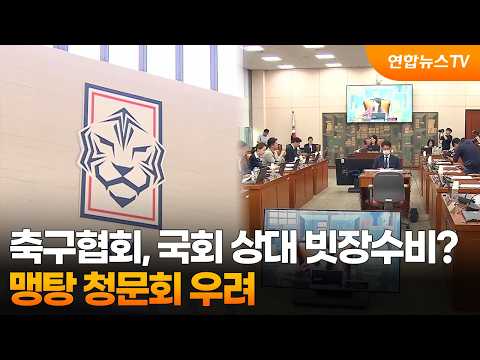 축구협회, 국회 청문회에 빗장수비?…맹탕 청문회 우려 증폭 / 연합뉴스TV (YonhapnewsTV)