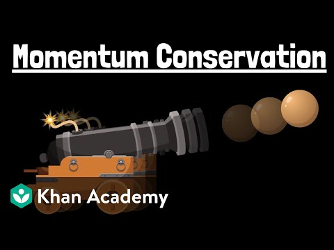 Conservation of momentum | Physics | Khan Academy