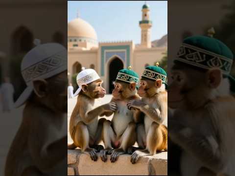 🌙🕋📖 Qaba Ke Saamne, Quran Aur Masoomiyat: Jab Bandar Ne Ibadat Ka Rang Choo Liya 🐒✨