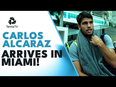 Carlos Alcaraz Arrives in Miami! 🪄 | Miami Open 2023