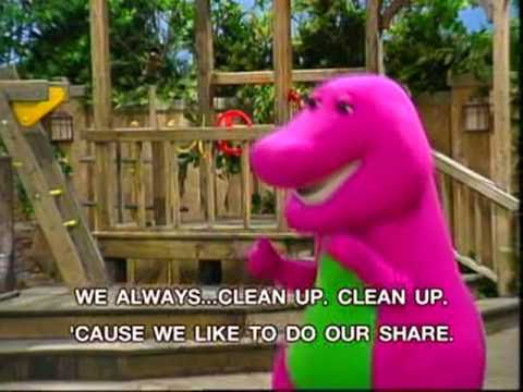 barney clean up song mp3 free download