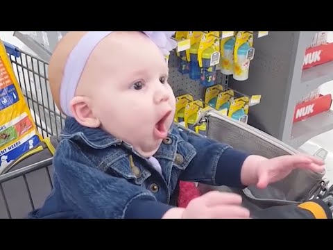 Surprised Babies and  Reactions Funny Reactions