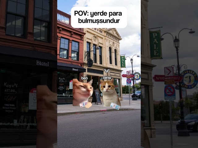 yerde para bulmuşsundur