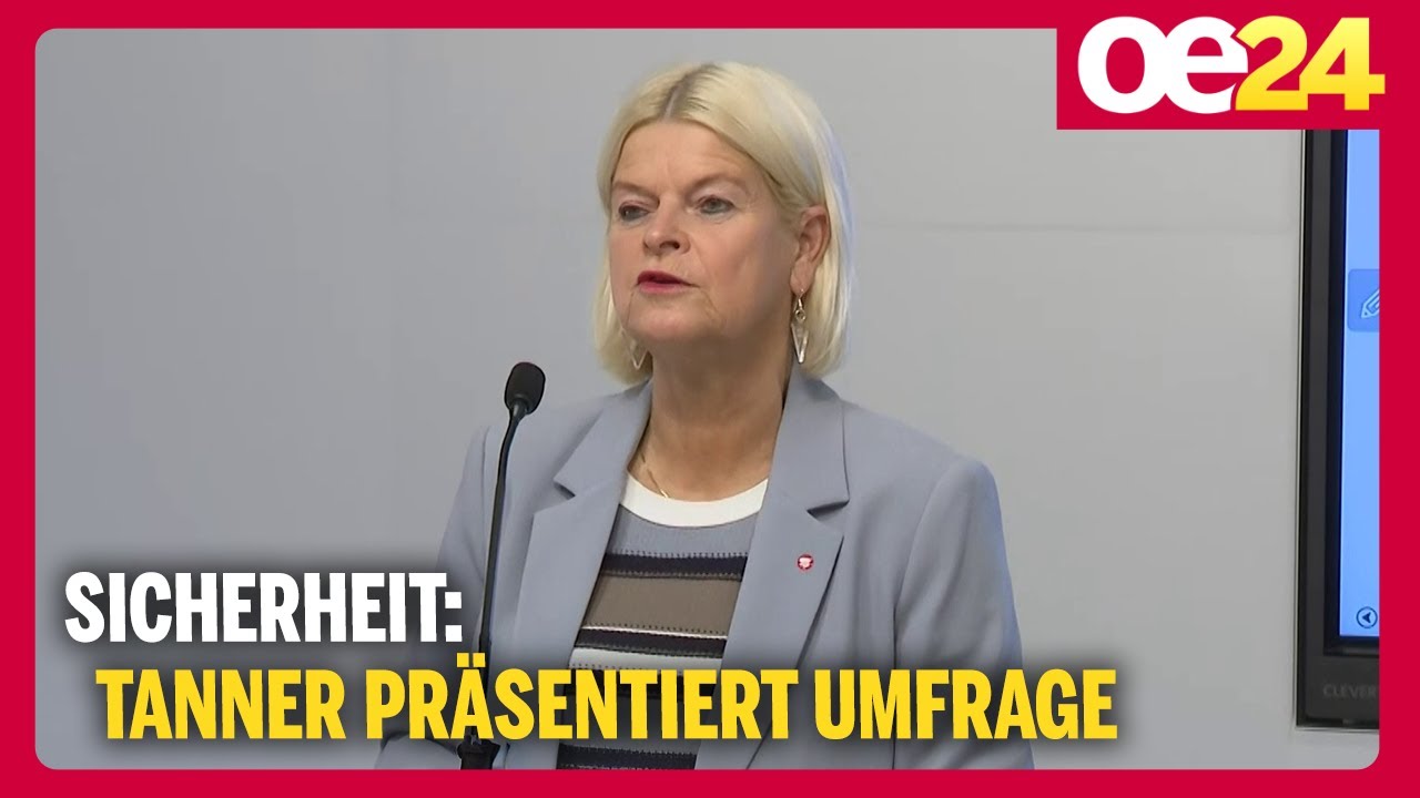 Sicherheit: Tanner präsentiert Umfrage