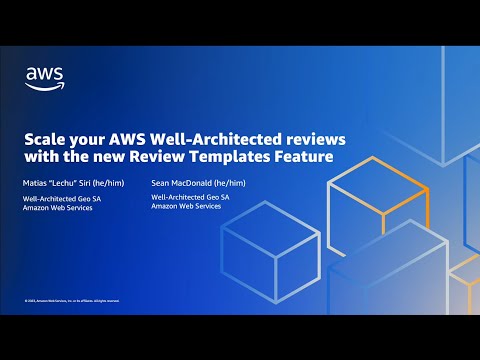 Scale your AWS Well-Architected Reviews with the new Review Templates Feature | Amazon Web Services