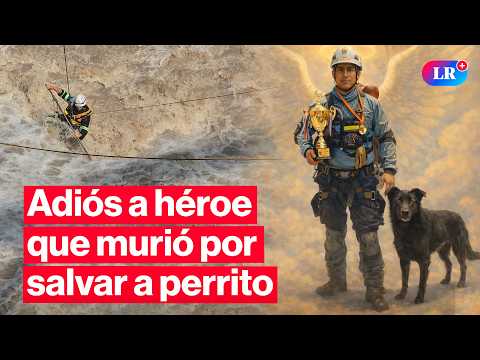 🔴Patrick Ospina: último adiós a policía y bombero que murió rescatando a un perrito | #EnVivoLR
