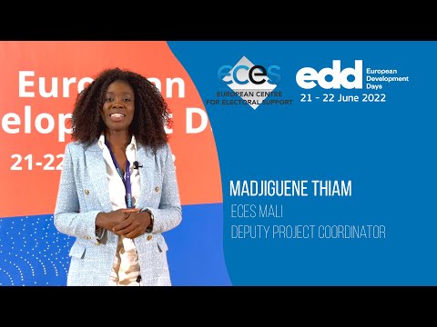 ECES Project Coordinator of the PRO Observation Mali project Madjiguene Thiam at EDD 2022