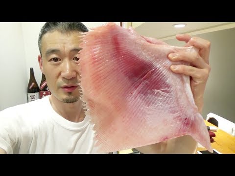 일본에서도 좀처럼 먹기힘든 일본요리(홋카이도의 명물 홍어 요리법)카스베Fried Ray fin with sweet and sour vinegar sauce