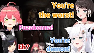 Miko and Subaru are Trolling Really Hard in Devour Collab with Fubuki