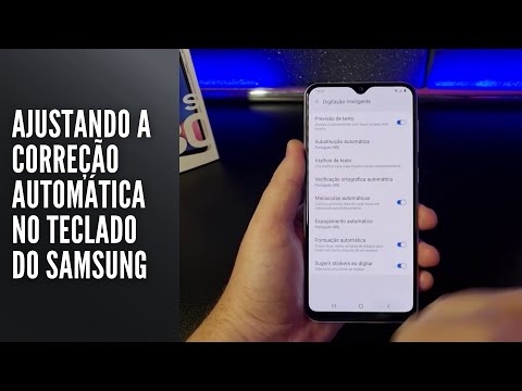 Ajustando a correção automática no teclado do Samsung