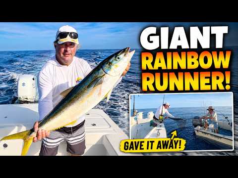 I caught a giant rainbow runner… then gave it away! & Florida keys fishing video thumbnail