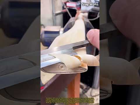손대패 날각 조절로 공기역학적 익형 곡률을 완성하는 원리 #worker #process #aerodynamics #propeller #workshop
