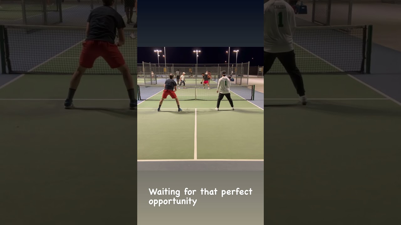 Waiting for that perfect opportunity #pickleball #Highlights #Sports #Fun #Action