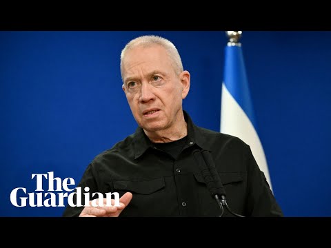 Israel defence minister Yoav Gallant holds news conference – watch live