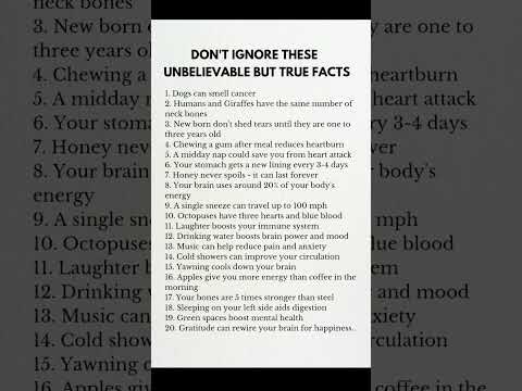 “Facts That Sound Fake… But Are 100% True”