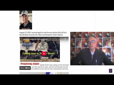 Last days warning concerning Abraham Accords and the Coming Jewish 3r Temple