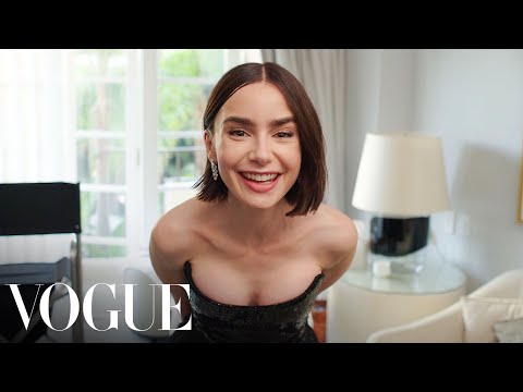 Lily Collins Gets Ready for the Emily In Paris Premiere | Last Looks | Vogue