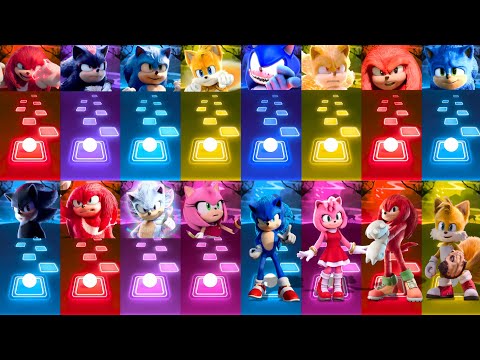 MEGA-MIX SHADOW TAILS SONIC AMY ROSE KNUCKLES SUPER GOLD SONIC COFFIN DANCE COVER VIDEO | TILES HOP