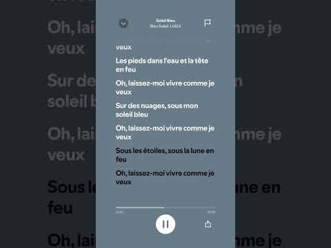 Soleil Bleu Bleu Soleil LUIZA #lyrics #sound #viral #spotify #music #tendance