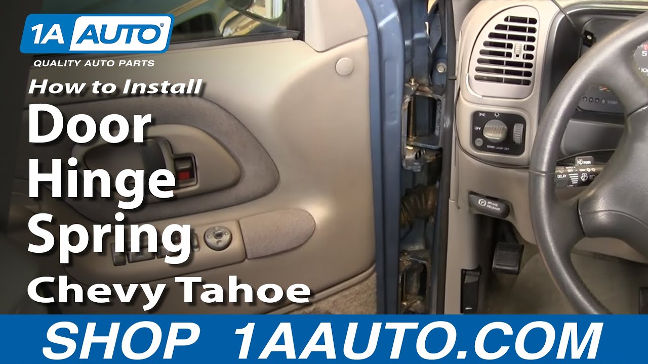 How To Install Replace Door Hinge Spring Chevy GMC Truck ... chevy truck light wiring 