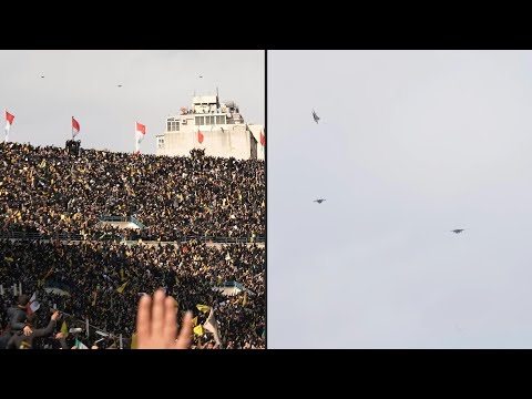 Israeli jets fly low over Hezbollah funeral for slain chief in Beirut | AFP