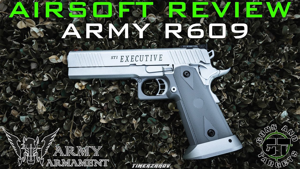 Airsoft Review #176 Army R609 (2011 STI EXECUTIVE 9mm) Gaz Blowback Army Armement [FR]