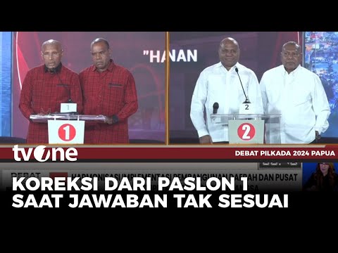 Paslon 01 Koreksi Jawaban Paslon 02 soal Tujuan Pembentukan Daerah Otonomi Baru | tvOne