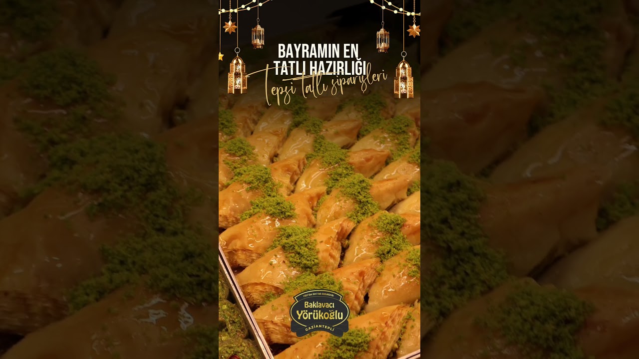  Bayramın en tatlı hazırlığı; Tepsi tatlı siparişleri ✨ 