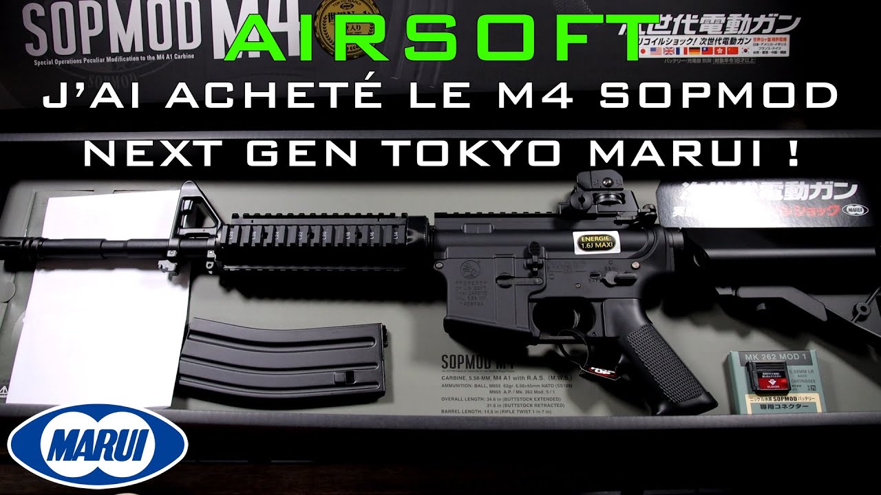 AIRSOFT - J'ai acheté le M4 Sopmod Next Gen Tokyo Marui ! (Je la voulais depuis si longtemps) [FR]