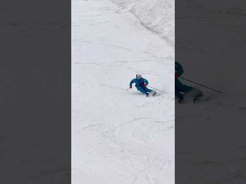 急斜面ソフトバーン!柔らかいバーンコンディションに合わせてエッジングも優しく鋭く!森田昂也#shorts