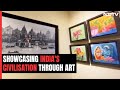 Unique Exhibition At India Habitat Centre Showcasing Indias Civilization Though Art
