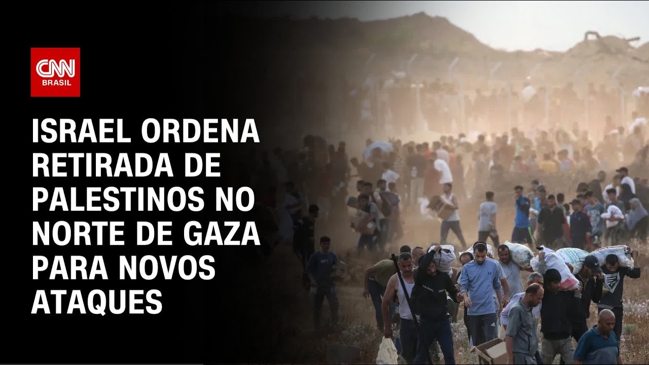 Israel ordena retirada de palestinos no norte da Faixa de Gaza | AGORA CNN