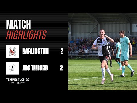 Highlights: Darlington 2-2 AFC Telford - National League North