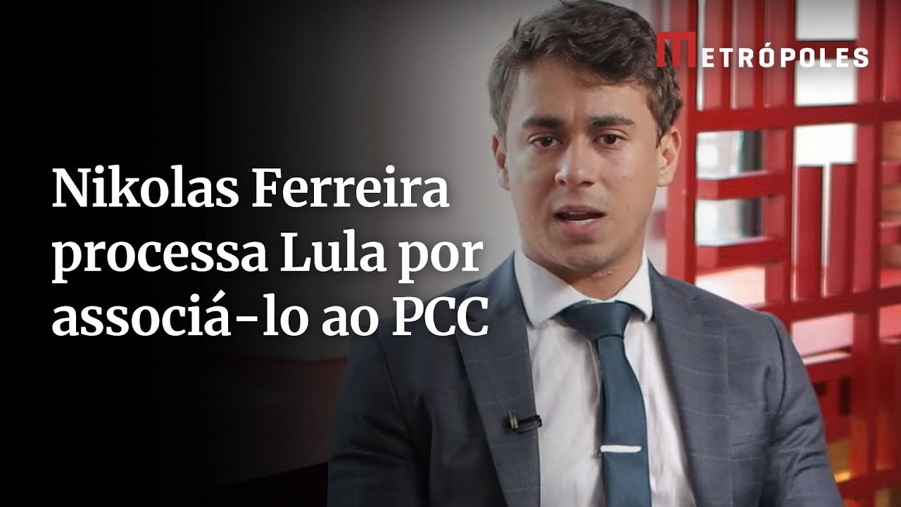 Nikolas Ferreira processa Lula por associá lo ao PCC