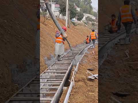 Ditch wall concrete pouring technology- Good tools and machinery can increase work efficiency