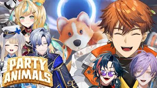 【Party Animals】天下分け目の殴り合いWithみたらし団and3SKM【北見遊征/にじさんじ】