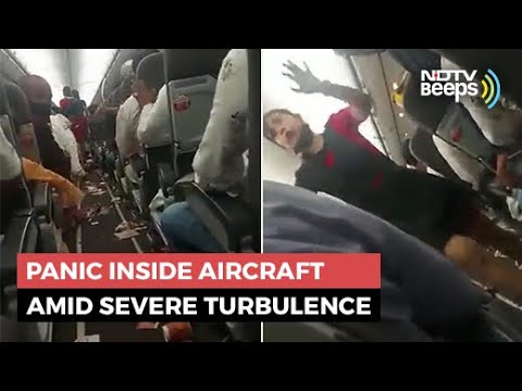 Watch: Panic inside SpiceJet aircraft amid severe turbulence