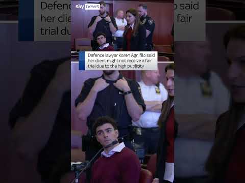 Moment Luigi Mangione pleads not guilty to murder and terror charges