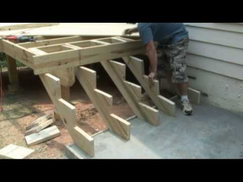 How to build deck stairs - Decks.com - YouTube