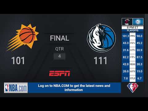 Suns @ Mavericks | #NBAPlayoffs presented by Google Pixel on ESPN Live Scoreboard