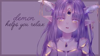[ASMR] 😈✨ Your Cute Inner Demon Helps You Relax!! [Headpats, Ear Cuppi