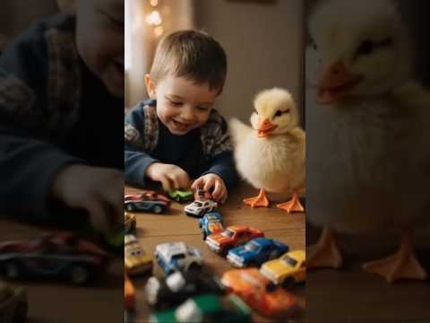 😱🏎️The little duck's alloy pull-back car is so cool! The kid is having so much fun with it. #viral