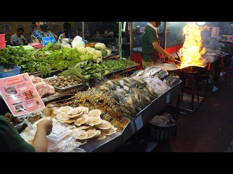줄서서 먹는 유명 길거리 씨푸드 식당 / Famous Bangkok Street Seafood Restaurant - thai street food