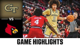 Georgia Tech vs. Louisville Game Highlights | 2023-24 ACC Men's Basketball