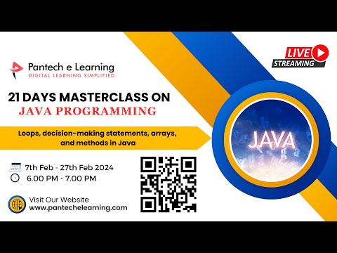 DAY 02 – Loops, Decision-Making statements, arrays, and methods in Java || Pantech eLearning